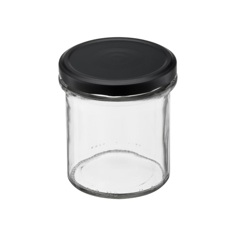 Słoik 350ml prosty + zakrętka 8 sztuk